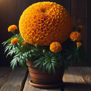 Giant Hybrid Marigold Seeds – Flower Plant