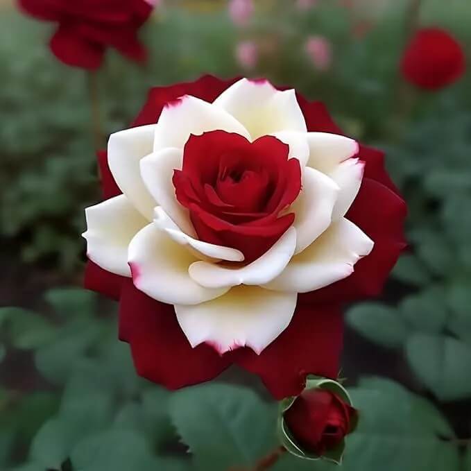 Rosa spp. Seeds – Cream Maroon